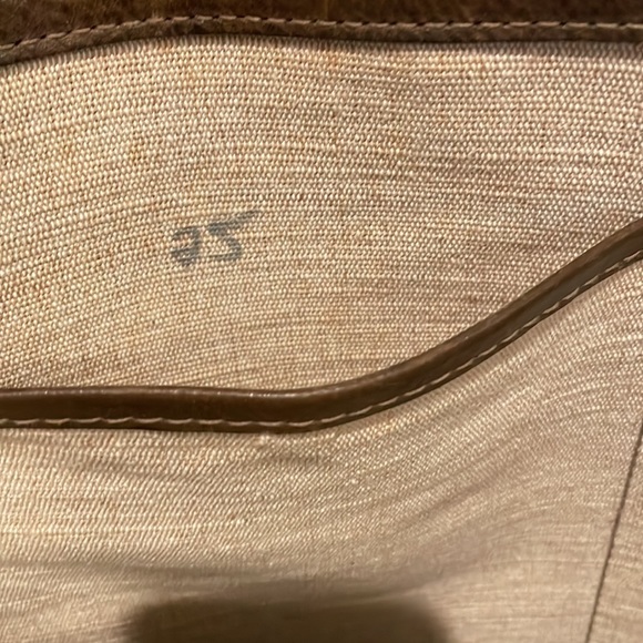 Genten Tosca Leather Brown Tote Shoulder Hand Bag Gently Used - Picture 12 of 14